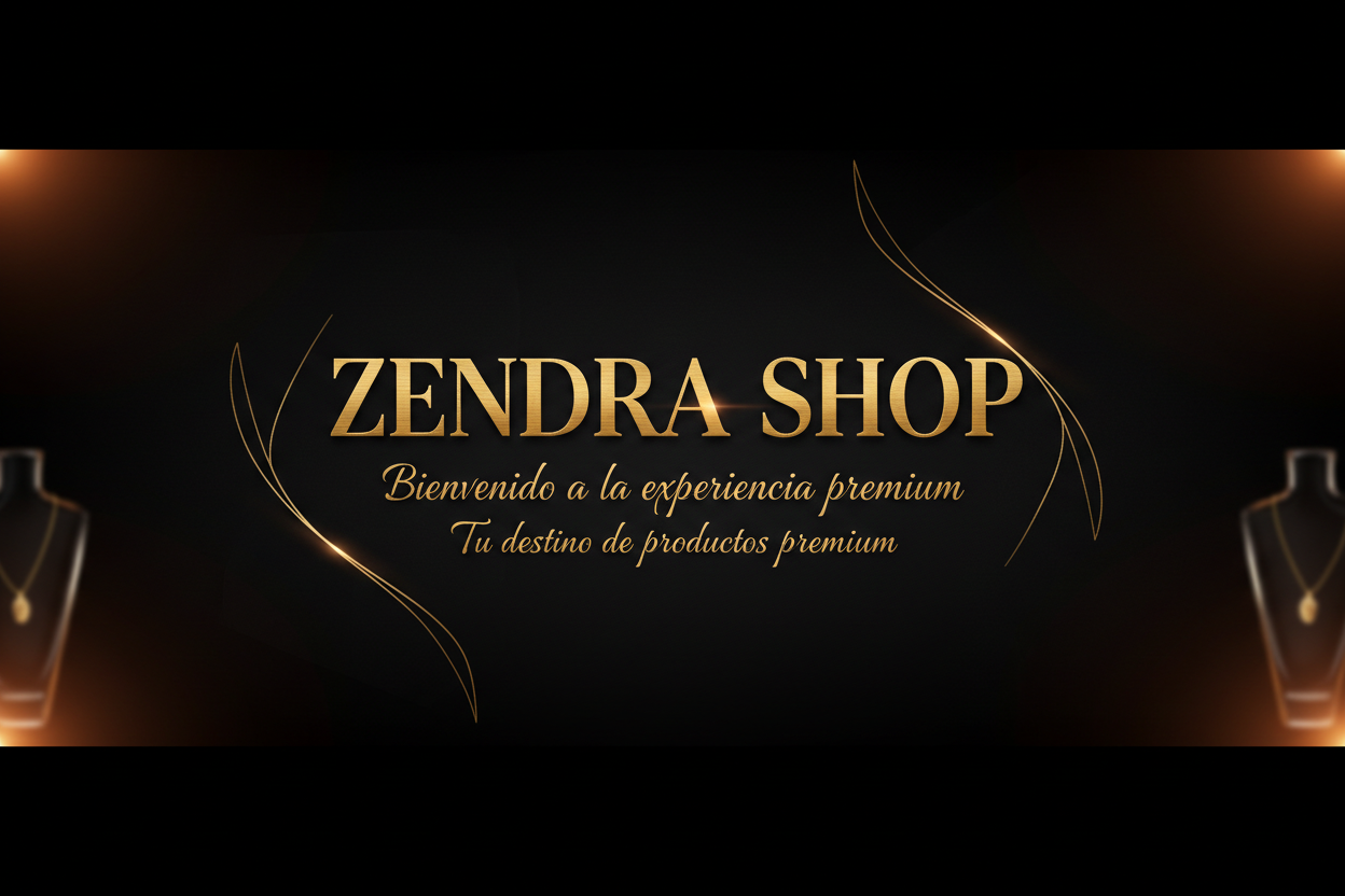 Banner de bienvenida premium Zendra Shop